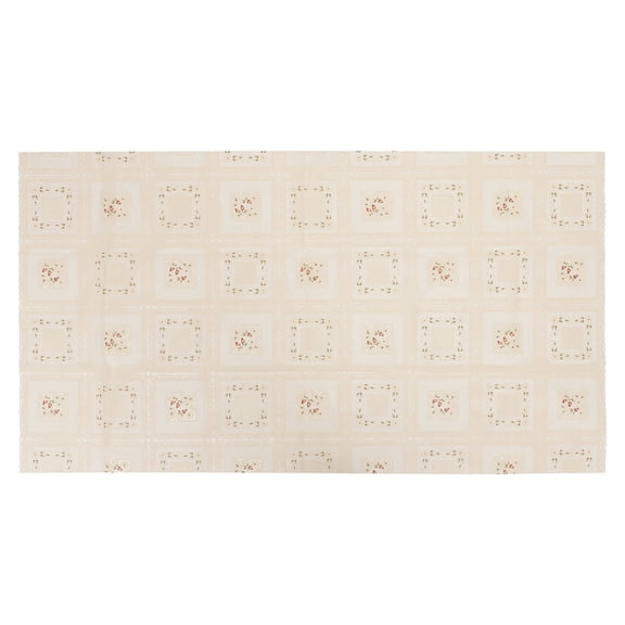 TABLZONE Stain Resistant PVC Tablecloth for Dining Table, Kitchen, Outdoor and Indoor Use, Cover
