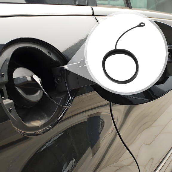 TABLZONE Black Plastic Gas Cap Tether Rope for Car with Easy Installation and Wide Compatibility