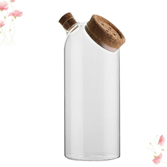 TABLZONE Tea Storage Jar Sealed Food Storage Multi Color Glass 1Pack