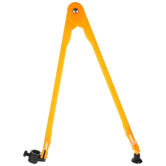 TABLZONE Teaching Compass for Math with Adjustable Radius and Sucker Design in Orange Plastic
