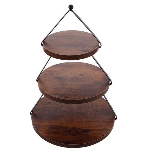 TABLZONE Three Tier Wooden Cupcake Stand for Coffee, Afternoon Tea, Party Desserts and Serving
