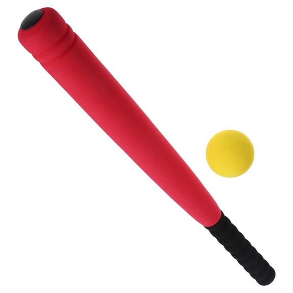 TABLZONE Red Toddler Baseball Bat Set for Kids Ages 3-5, Lightweight Outdoor Play Toy for Practice and Fun