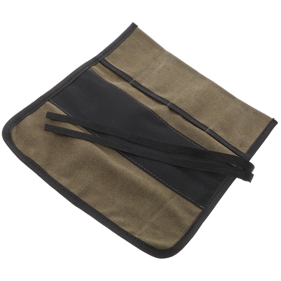 TABLZONE Tool Roll Up Pouch Canvas Organizer for Storage of Wrenches Screwdrivers and Keys