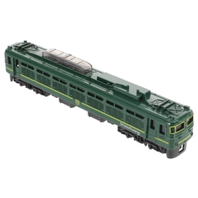 TABLZONE Green Metal Vintage Train Model, Realistic Desktop Ornament for Collectors, Home Decor and Display