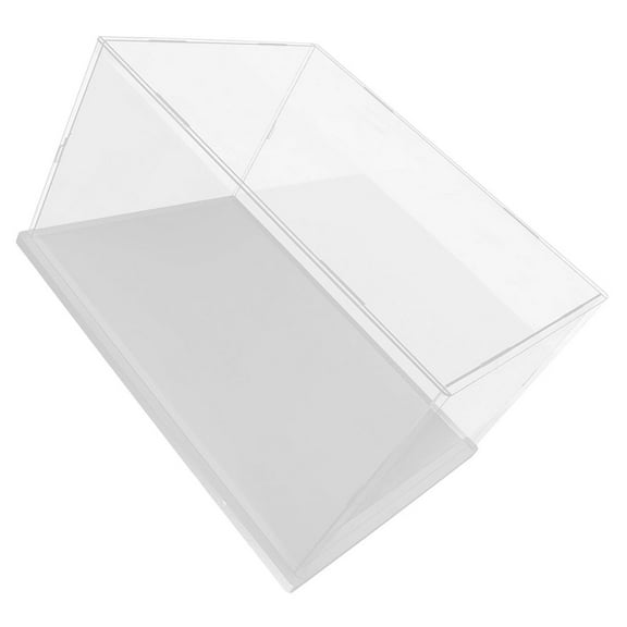 TABLZONE Clear Acrylic Display Case for Models and Figurines with Stable Design