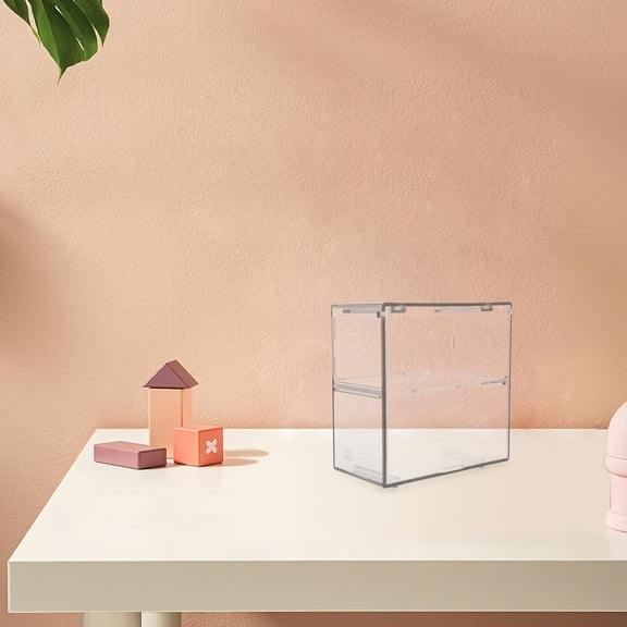 TABLZONE Clear Dual Layer Car Model Display Case for Home and Office, Perfect for Collectibles Storage and Display