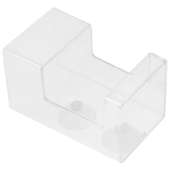 TABLZONE Shrimp Feeding Dish Fish Feeder Tube Transparent Acrylic 1Pack