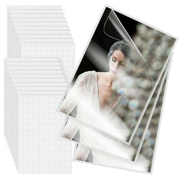TABLZONE Self Laminating Sheets for Photos Clear Smooth Bubble Free Protective Film