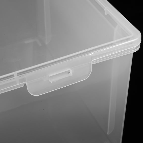 TABLZONE Transparent PP File Storage Box with Buckle for Office Documents and Magazine Protection