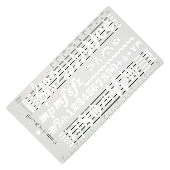 TABLZONE Transparent Plastic Music Notation Ruler for Drawing ...