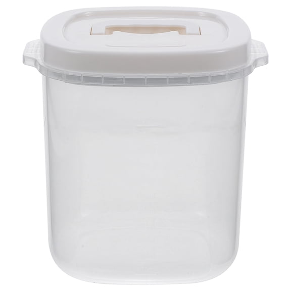 TABLZONE Clear PP Rice Storage Container Airtight Kitchen Organizer for Food Storage and Packing Use