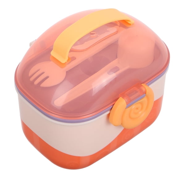 TABLZONE Portable Orange Formula Container for Milk Powder Storage Sealed Storage for Travel Use
