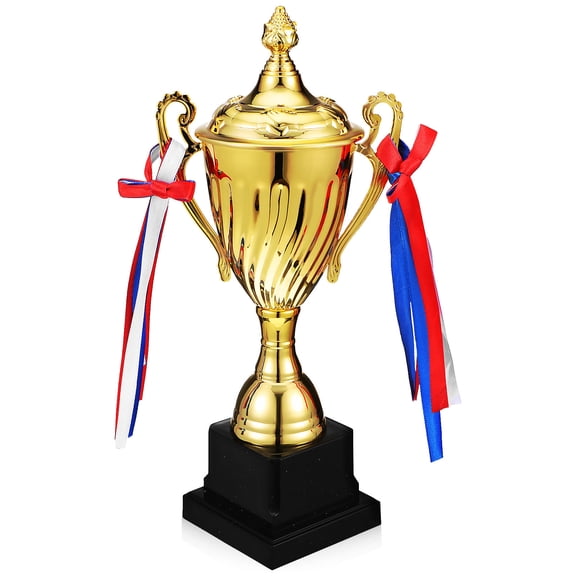 TABLZONE Large Metal Sports Trophy Cup for Championship Awards, Competition Prizes, Winning Celebrations, and Display