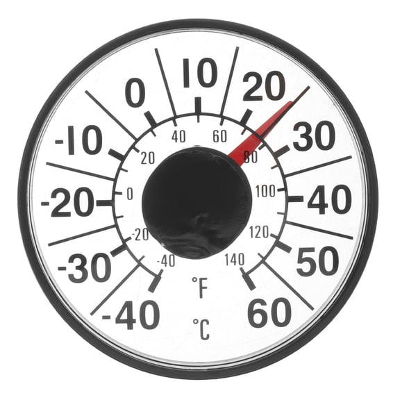 TABLZONE Ultrathin Sticky Window Thermometer for Outdoor Indoor Use Easy Installation Black