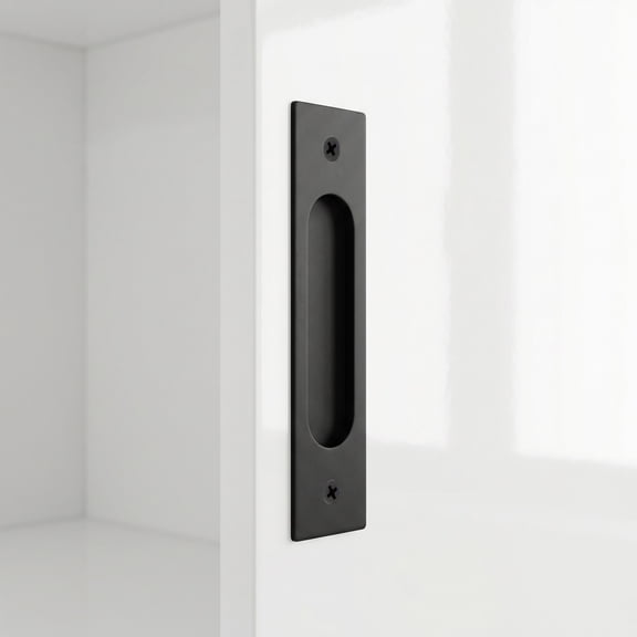 TABLZONE Universal Black Sliding Cabinet Handle, Aluminum Alloy, No-Drill Installation for Sliding Door Hardware Accessories