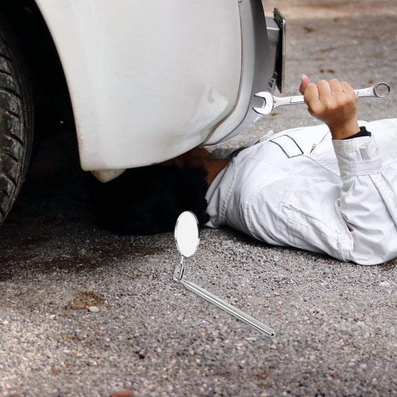 TABLZONE Universal Extendable Telescoping Mirror with High Definition Lens for Automotive Inspection