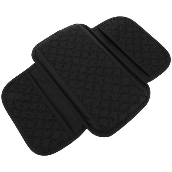TABLZONE Universal Fit Black Car Center Console Cover with Armrest Cushion and Easy Installation