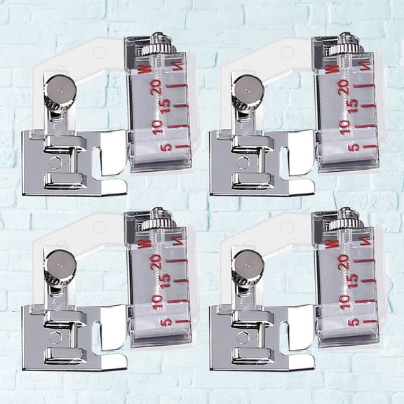 TABLZONE 4Pcs Metal Sewing Machine Presser Foot Set Lightweight Accessories