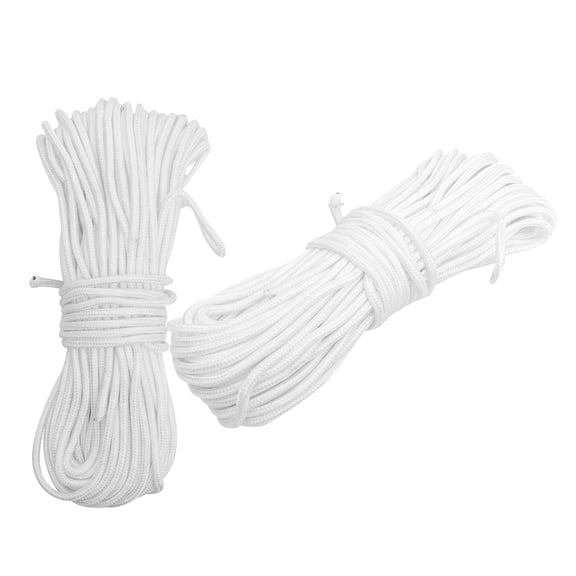 TABLZONE White Nylon Clothesline Rope - Portable Laundry Line for Indoor and Outdoor Drying, and Easy to Use