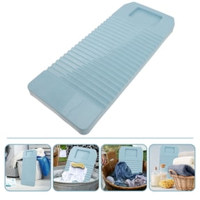 TABLZONE Plastic Rectangle Washboard for Laundry, Sky Handheld Washing Board for Household Use