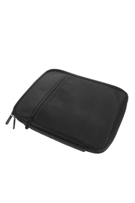 Black Polyester Protective Organizer for Smartwatch Bands, Portable Watch Band Storage Case with Design