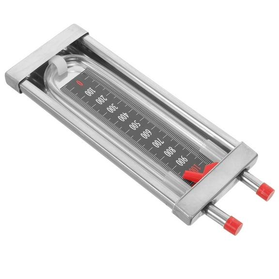 TABLZONE Plated Silver U Tube Manometer Pressure Gauge for Home Accurate Testing Tool