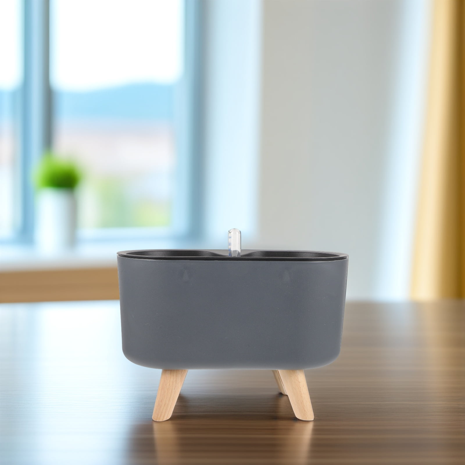 Self-watering flowerpot Garden ID Black 40 cm