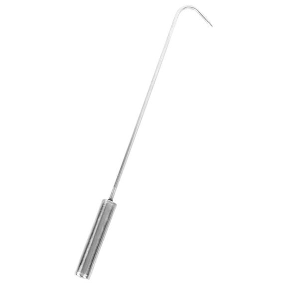 TABLZONE Versatile Stainless Steel Meat Hook Flipper for Grilling Fish Meat Vegetables with Comfortable Handle