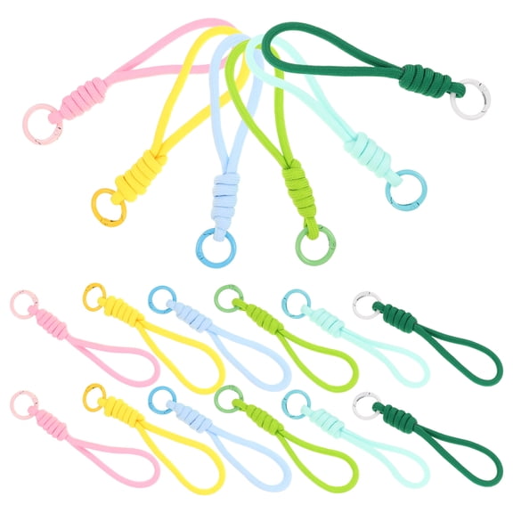 TABLZONE Universal Phone Strap Set, Handmade Polyester, Comfortable Wear, Assorted Colors, 18 Pieces for Mobile Accessories