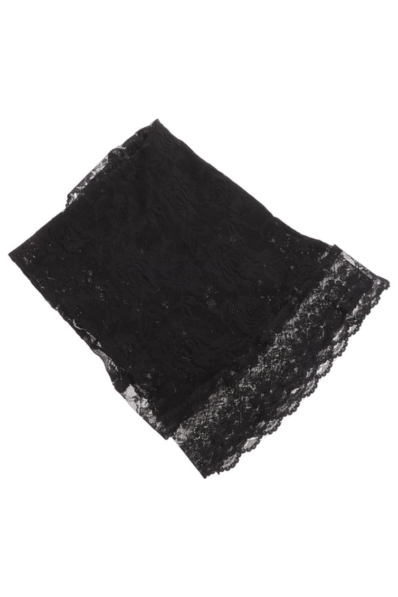 Elegant Black Bridal Lace Veil with Embroidered Shawl for Wedding Accessories and Decor