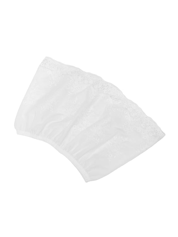 Cotton Lace Petticoat Skirt Extender White Underskirt for Casual and Professional Wear