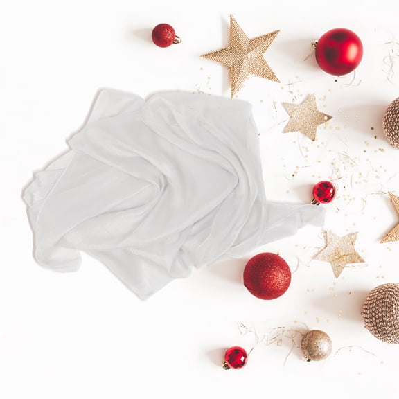 TABLZONE White Iridescent Gauze Photo Backdrop Fabric for Studio Photography and Events