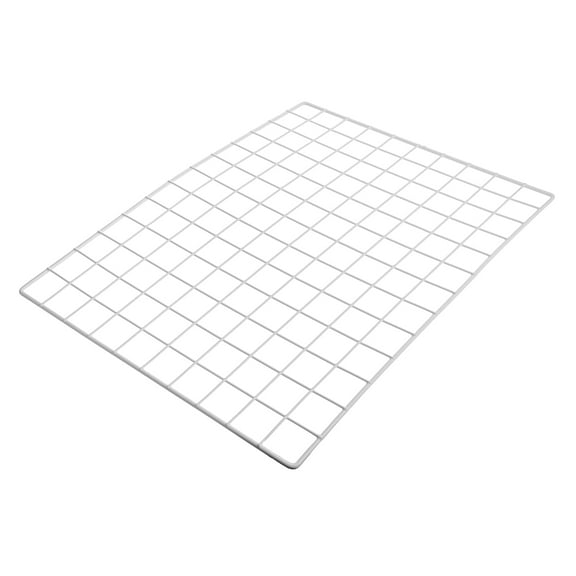 TABLZONE White Metal Wire Wall Grid Panel for Decorative Wall Hanging and Photo Display