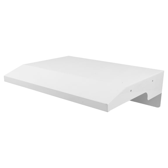 TABLZONE Weatherproof White Iron Mailbox Shield, Wall Mounted, Easy Install, for Home