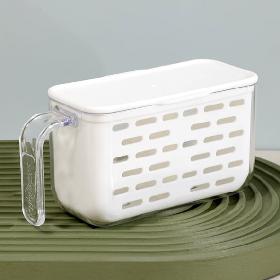 TABLZONE Foodgrade Plastic Refrigerator Drawer Organizer Box with Airtight Seal for Vegetables