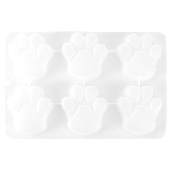 TABLZONE White Silicone Cake Mold Dog Paw Design Non Stick Baking Tool for Home Baking