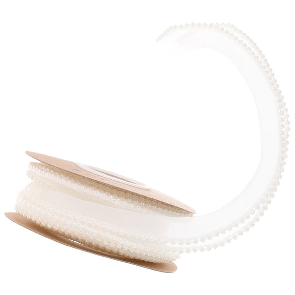 TABLZONE Wide White Present Ribbon Cuttable Polyester for DIY Craft Projects