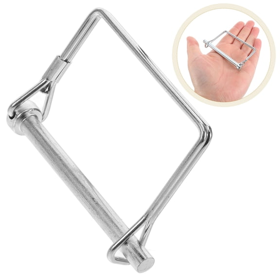 TABLZONE Wire Lock Pin Locking Receiver Hitch Pin Silver 1 Set Durable