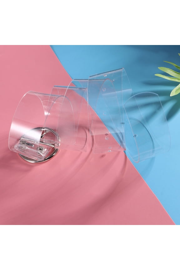 Womens Clear PVC Belt with Circle Buckle, Breathable Ladies Belt for Daily Use, Stylish and