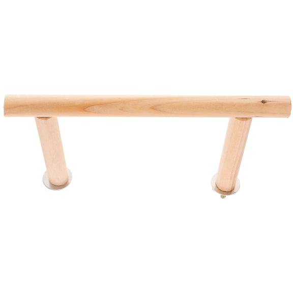 TABLZONE Bird Perch Stand for Cage Bird Perch for Cage Wooden Khaki Pet Bird 1 Set