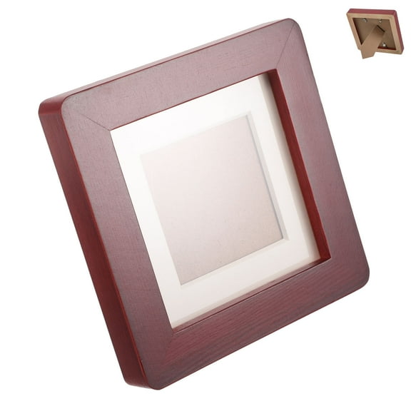 TABLZONE Wooden Square Tabletop Photo Frame for Office Desk Decor, 1 Set, and Stylish Picture Frame
