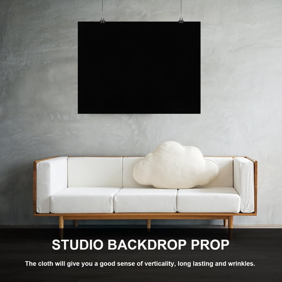 TABLZONE black background cloth for smooth surface photography 1Pack