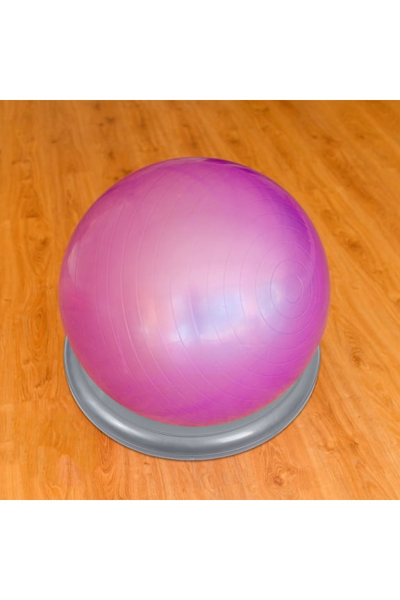 Grey Yoga Base PVC Anti-Burst Stability Support for Home Exercise and Fitness