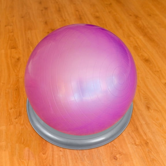 TABLZONE Grey Yoga Base PVC Anti-Burst Stability Support for Home Exercise and Fitness