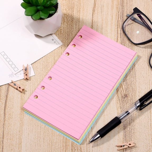 TABLZONE personal planner notepaper Loose Leaf Paper Assorted Color for Professionals 50 Pages