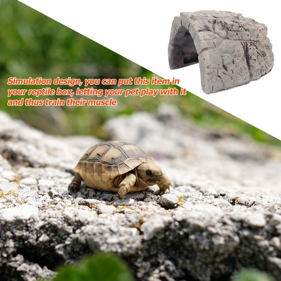 TABLZONE pet hiding cave Reptile Hide Cave Simulation Design 1Pack
