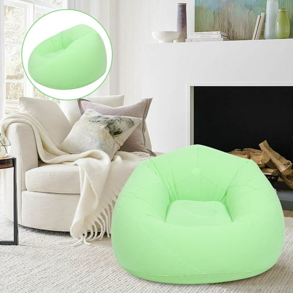 TABLZONE Outdoor Portable Inflatable Sofa Green Wear Resistant Camping Couch with Storage Bag