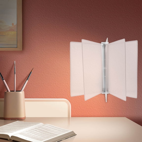 TABLZONE Wall Mount File Holder Transparent Iron Document Organizer for Home Office Wall Display, 1 Pack