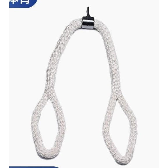 TABLZONE Tricep Rope Nylon for Strength Training and Fitness Exercises, White Cable Attachment