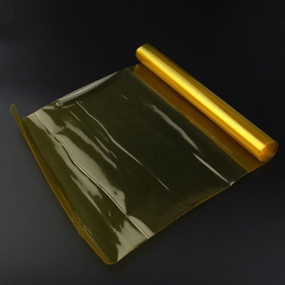 TABLZONE Waterproof Yellow Headlight Film Vinyl Wrap for Car Lights with Scratch Resistance